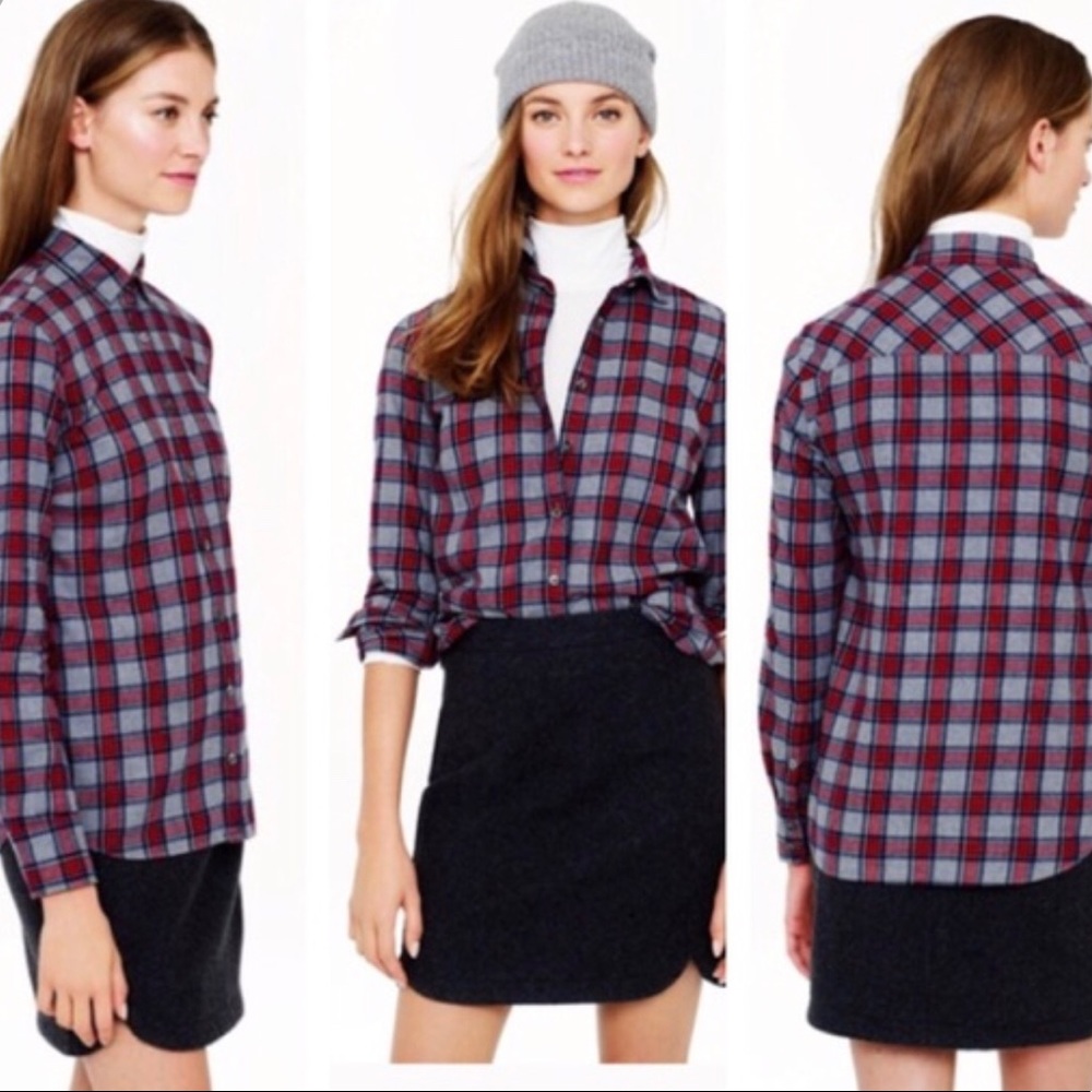 J Crew Flannel Boy Shirt